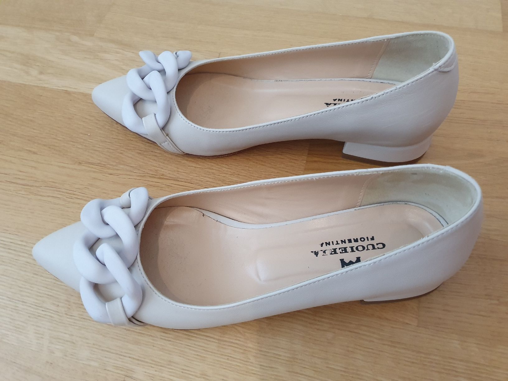 Damenschuhe: Lederballerina beige Grösse 39 – Neu (gemäss Beschreibung) aus Wettingen von __Dom__ 6