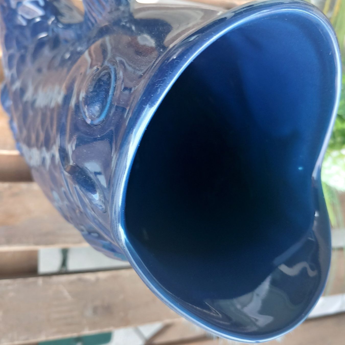 Vasen & Gefässe: Mega:  Blauer Fisch Krug od.Vase /  Keramik – Neu (gemäss Beschreibung) aus Aegerten von gismolini 6