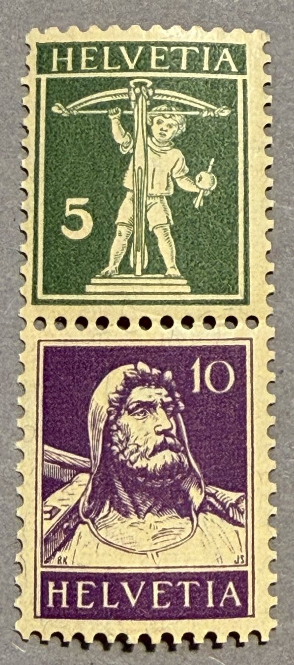 Alle Briefmarken: Z17z Zus.hängende postfrisch SBK 140.- – Gebraucht aus Steinhausen von yukon26