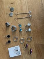 Modeschmuck Konvolut: Ringe & Ohrringe, diverse Styles!
