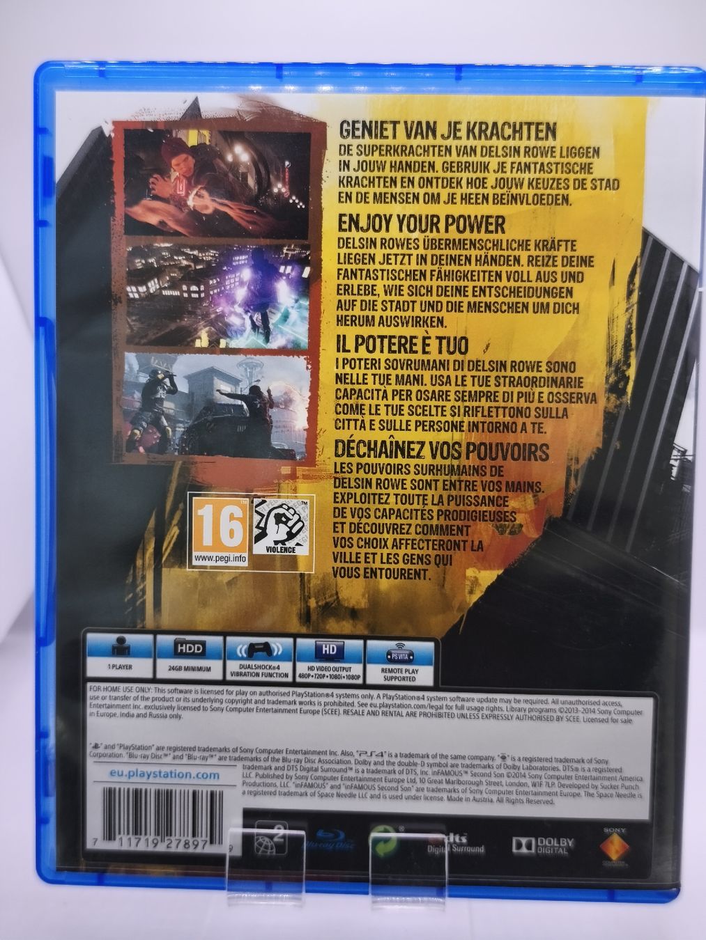 Sony Giochi: Infamous: Second Son PS4 - Jeu d'action en parfait état  – Usato da Conthey venduto da Th3gr4yf0x 2