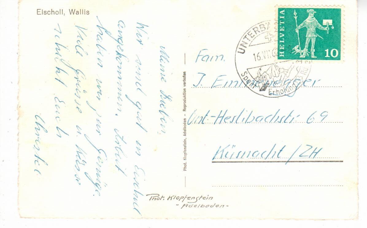Cartes postales: Eischoll - Wallis – D'occasion à Wolhusen par Curver9 1