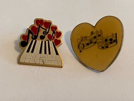 2 Pin Musik & Herz