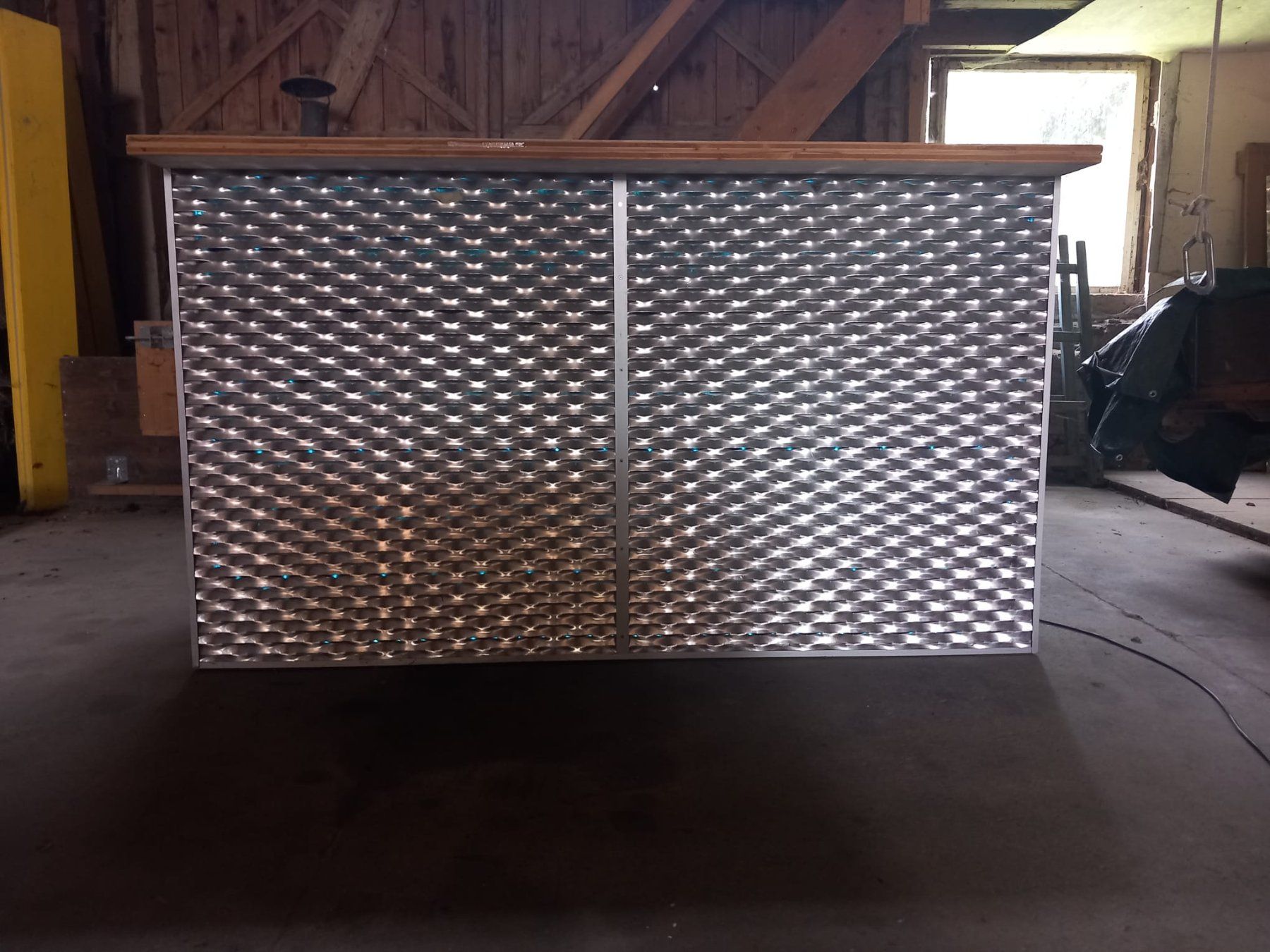 Ladenausstattungen & Messebau: Bar Theke mobil mit Metall Front und LED – Gebraucht aus Thundorf von Eastwood75 5