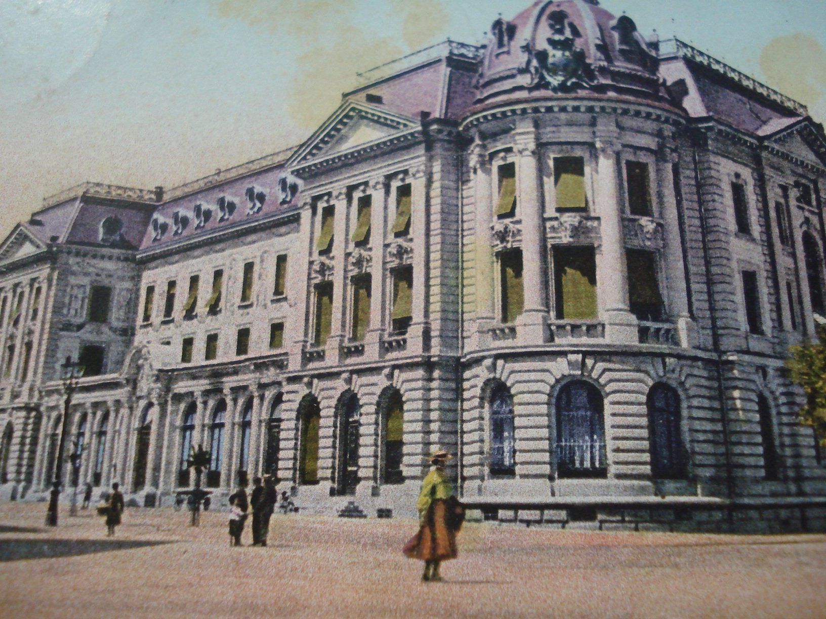 Ansichtskarten: Chur, Postgebäude, 1907. o Landquart-Fabriken, farbig – Gebraucht aus Niederwil AG von morostahu 1