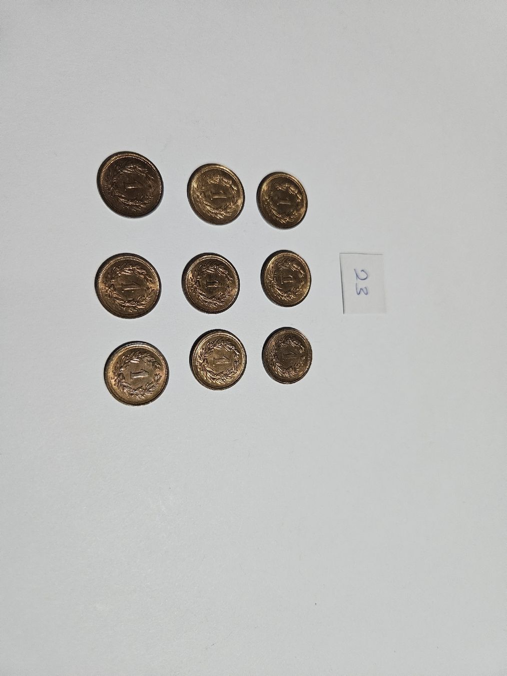 Tutti le monete: 1 Rappen 1937, 9 Stk. – Usato da Pfäffikon ZH venduto da Melibol 3