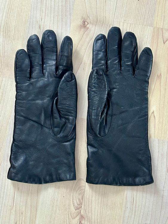 Gants & mitaines : Damen Handschuhe Echtleder, schwarz, gefüttert, Grösse 7 – D'occasion à Wallbach par paxnic 1