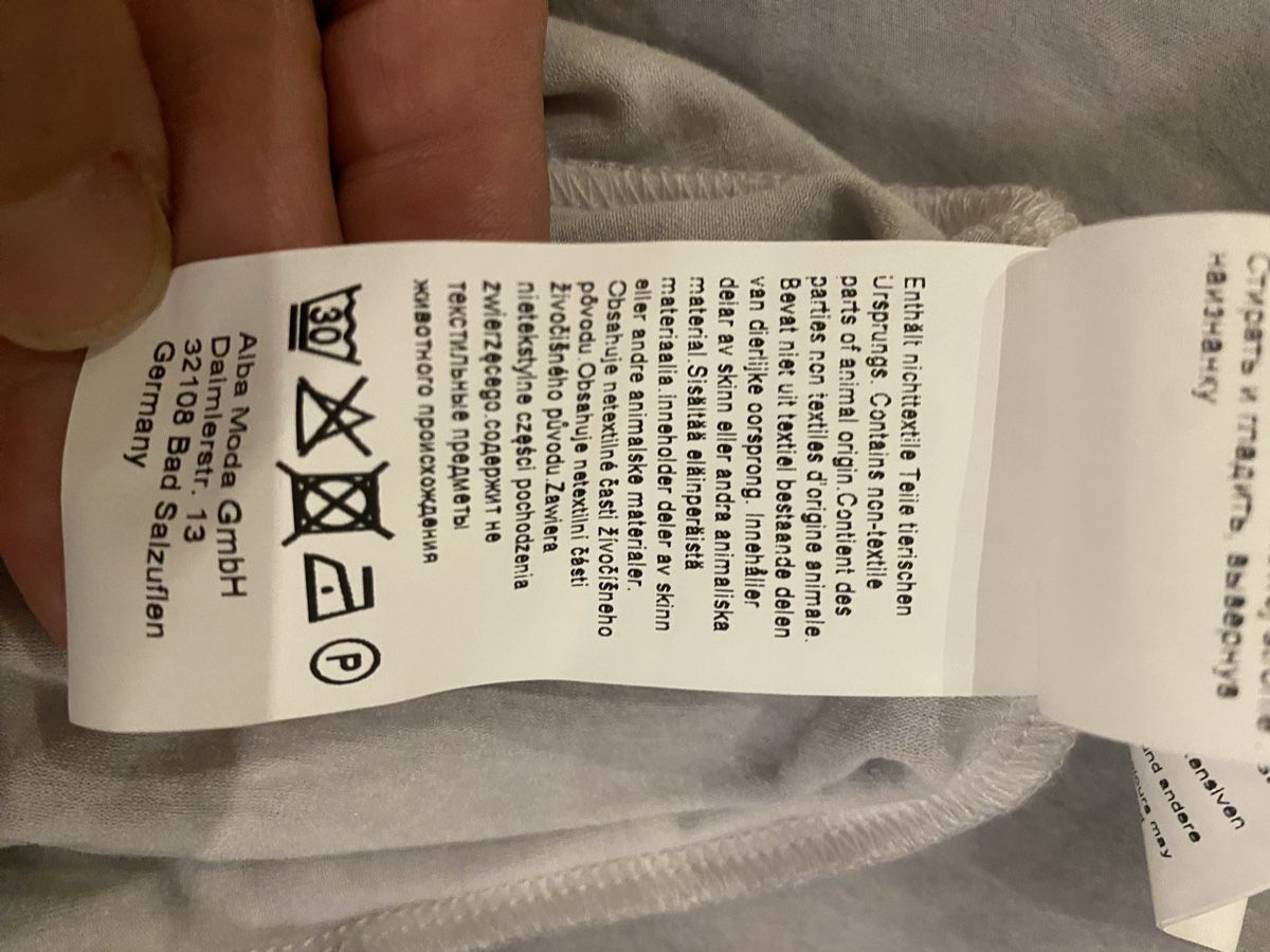 Alba Moda Kleider: Alba Moda Kleid Gr. 34/36 Grau Seide & Viskose  – Gebraucht aus Rorschach von Lauraq12 5