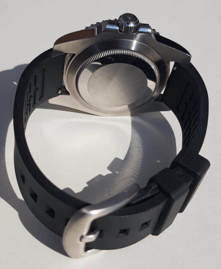 Bracelets: Rubber Strap Kautschuk Armband 22 mm schwarz 8583 – Neuf avec emballage d'origine à Leipzig par rheingold_watches 2