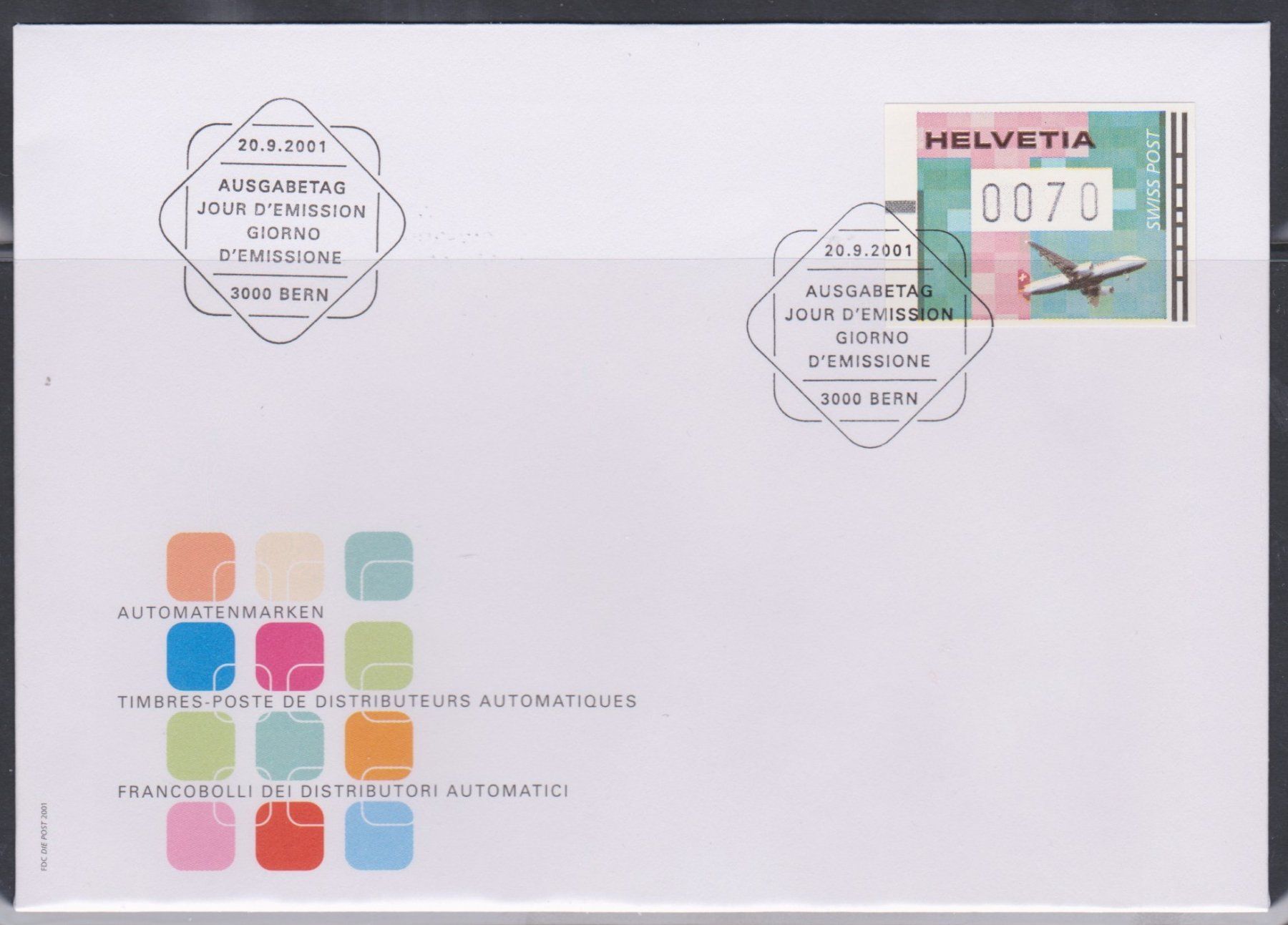 Tutti i francobolli: Postautomation Zeitgenössische Grafik 2001 – Nuovo (secondo la descrizione) da Niederweningen venduto da 19bomaso61 4