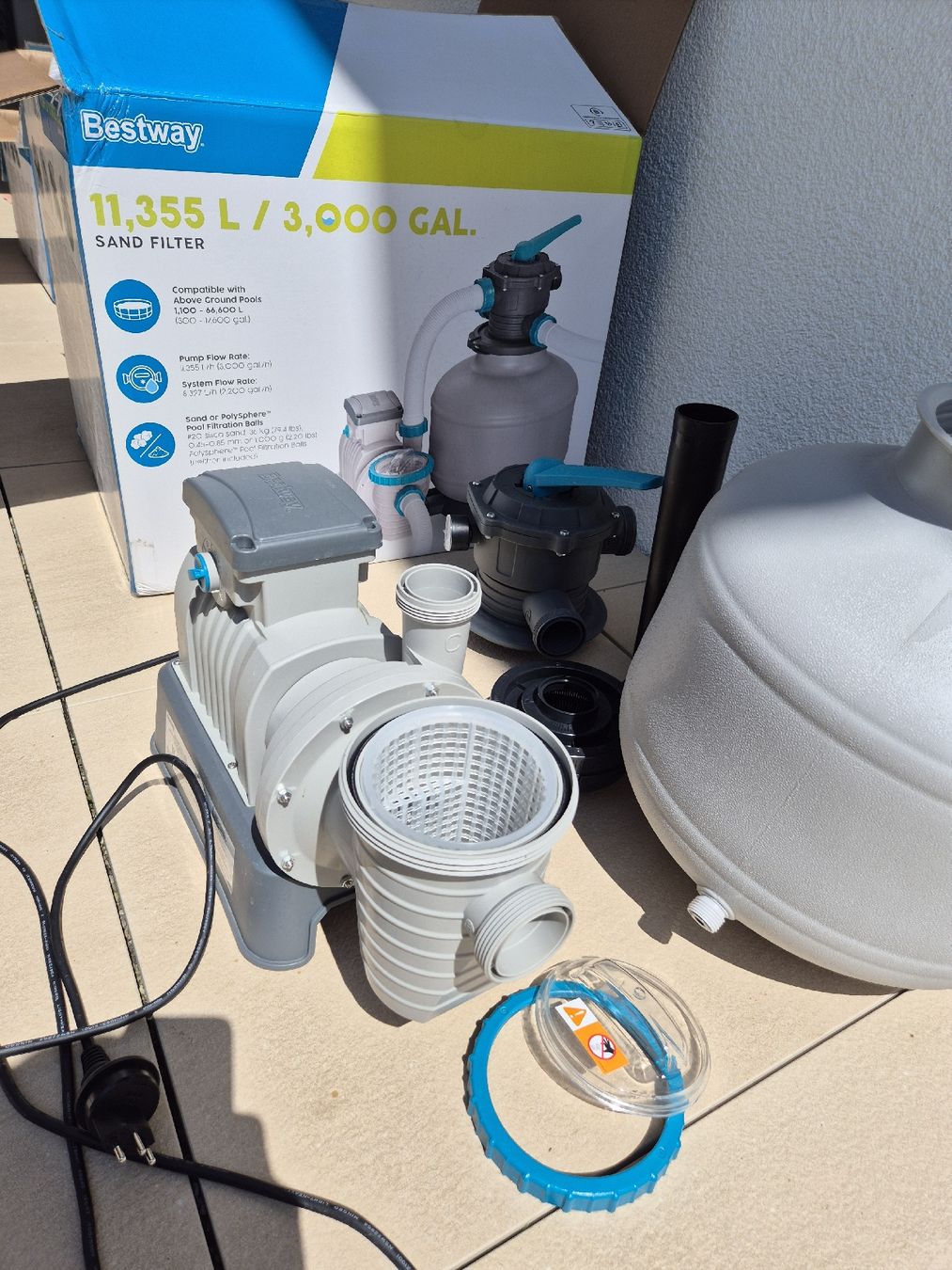 Bestway Accessori per Piscine: Sandfilterpumpe Bestway 11355 L/h – Usato da Horriwil venduto da Carved_jibe01 1