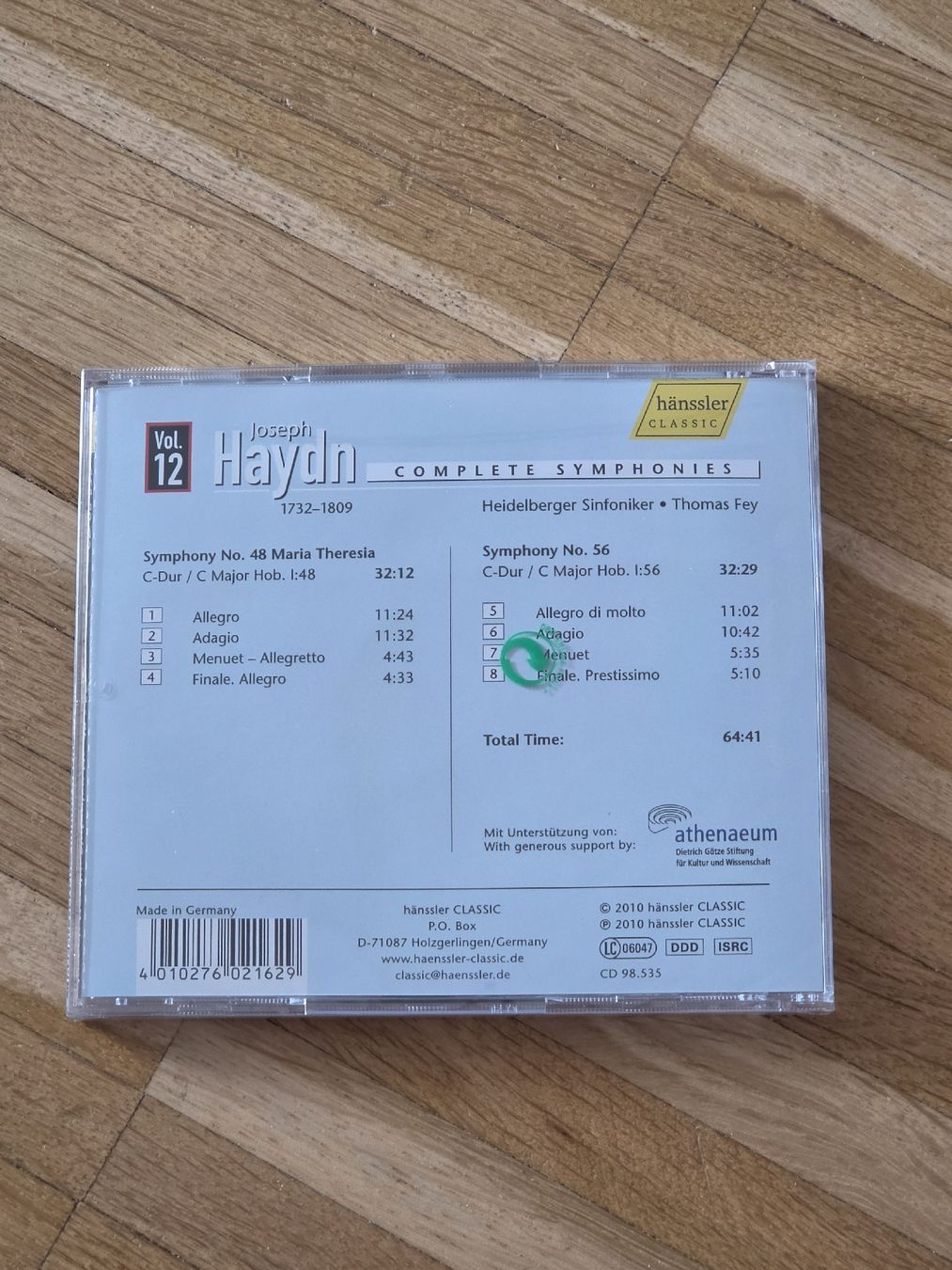 CD: Neue CD: Haydn Complete Symphonies Vol. 12 – Nuovo e nell'imballaggio originale da Aesch BL venduto da immon 1
