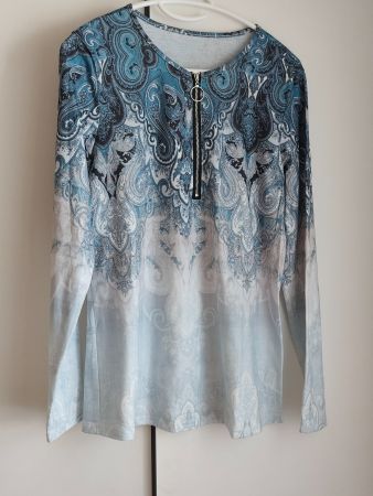 Langarmshirt mit Reissverschluss
