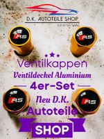 Audi RS Ventilkappen Ventildeckel Aluminium 4er-Set Gold