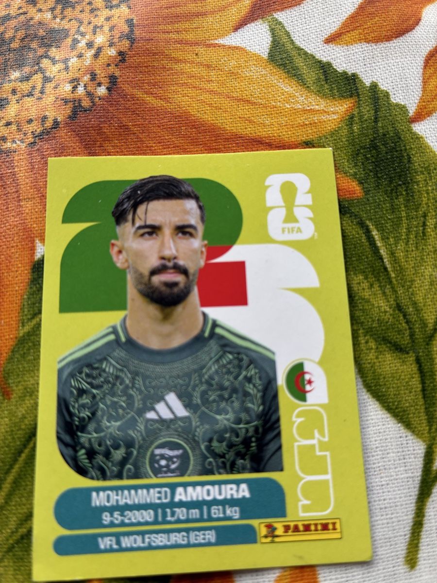 Panini Carte collezionabili: FIFA World Cup 2026 Mohammed Amoura Panini Sticker – Usato da Wettingen venduto da ric_xm6x
