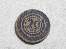 20 Pfennig 1921 - Notgeld Strassenbahn Stadt Halle - Karton