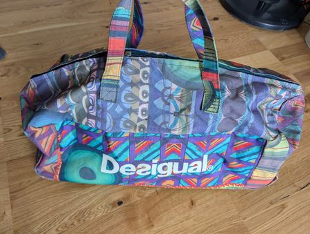 Desigual Reisetasche mit Rollen, bunt, gebraucht, Vintage 58