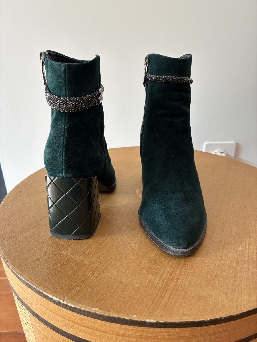 Scarpe da donna: Bottines verte daim T36 – Nuovo (secondo la descrizione) da Nyon venduto da Sotara 1