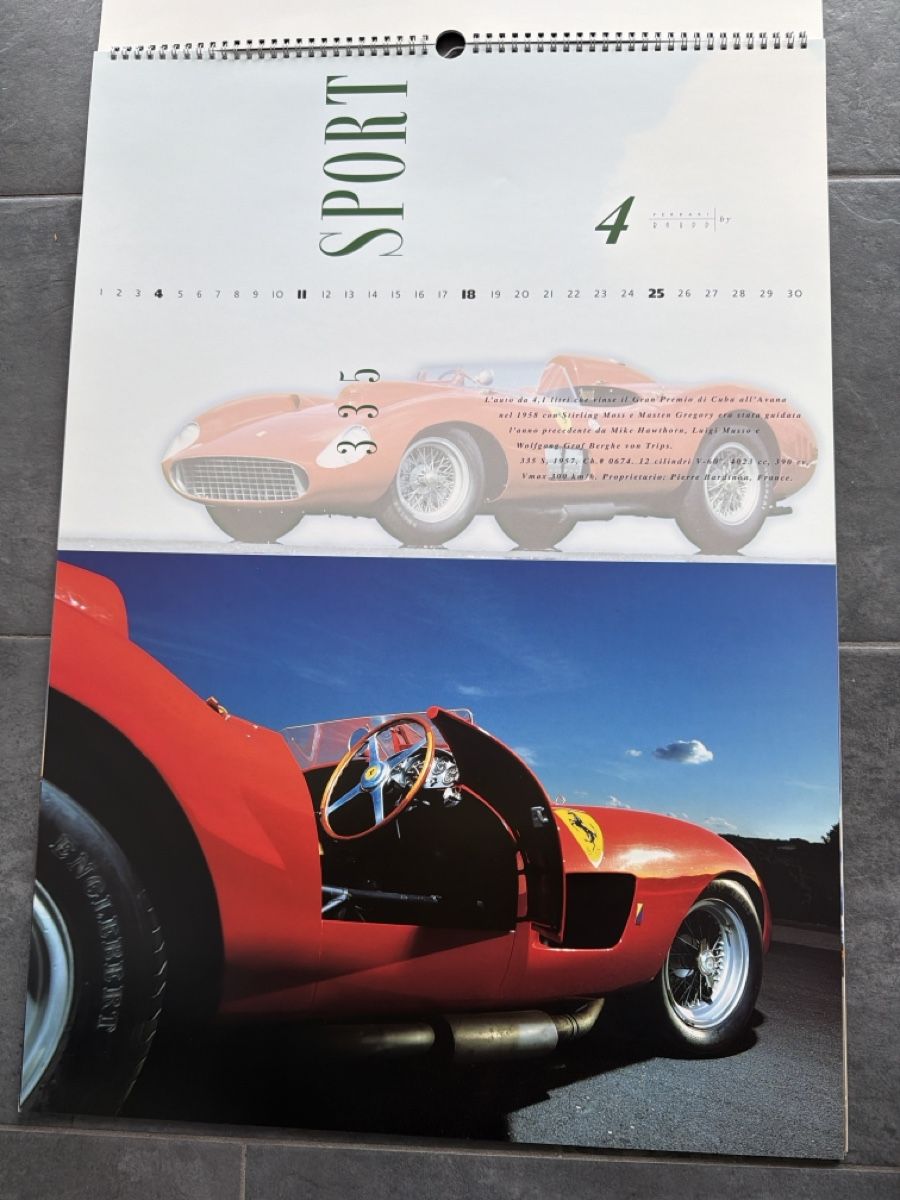 Ferrari Calendari: Original Ferrari Kalender 1999 – Usato da Wolfwil venduto da Rolex1 4