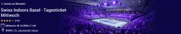 Swiss Indoors Basel 28.10.26 | Kat.1 C3 Reihe 10 | 2 Tickets