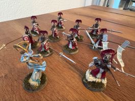Warhammer Lumineth Modelle, voll bemalt