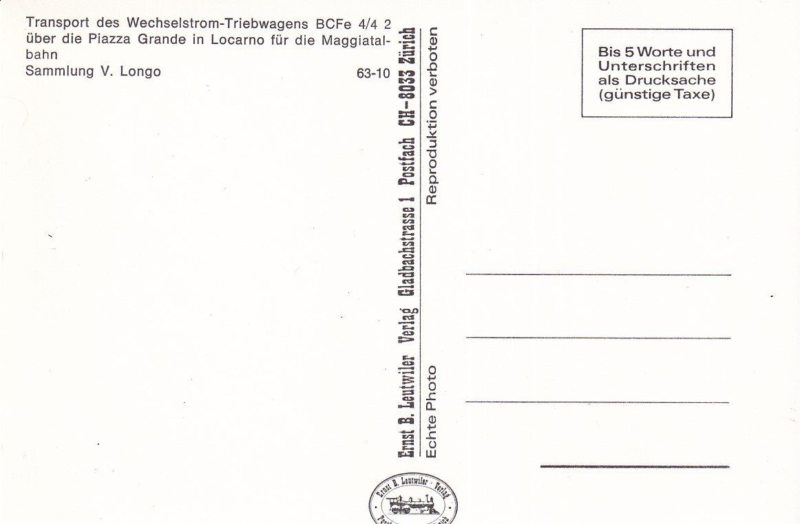 Cartoline postali: Locarno   TI  -     Maggiatal-Bahn       anno 1908 – Usato da Brig venduto da Valcards54 1