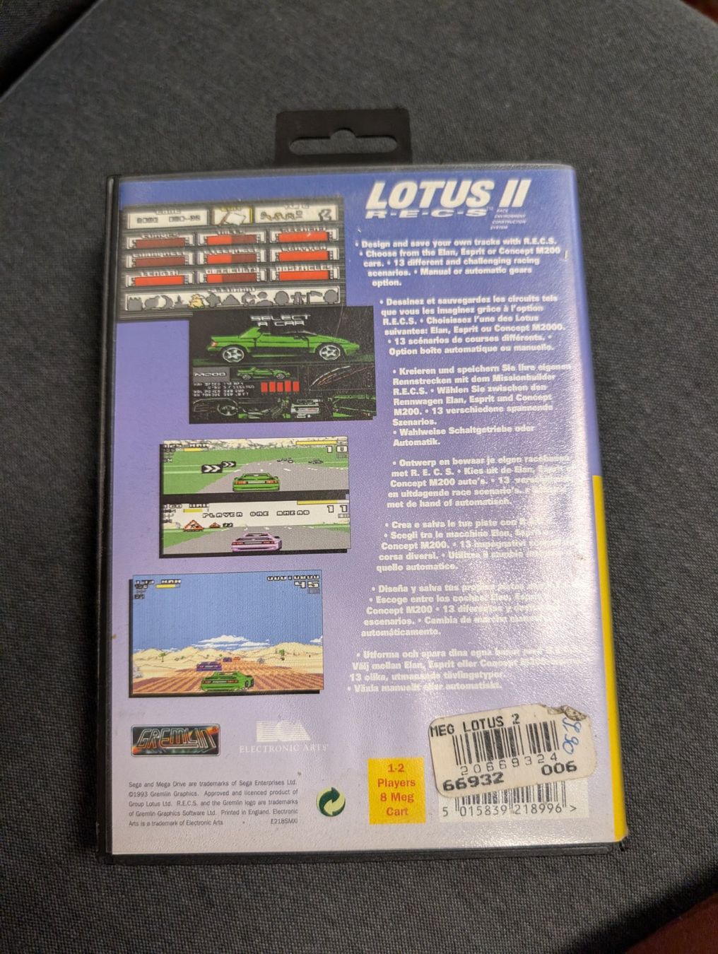 Spiele: Lotus II recs Sega Mega Drive – Gebraucht aus Giubiasco von Ticinerd 1
