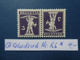 CH Kehrdruck Nr. K6 ungestempelt *