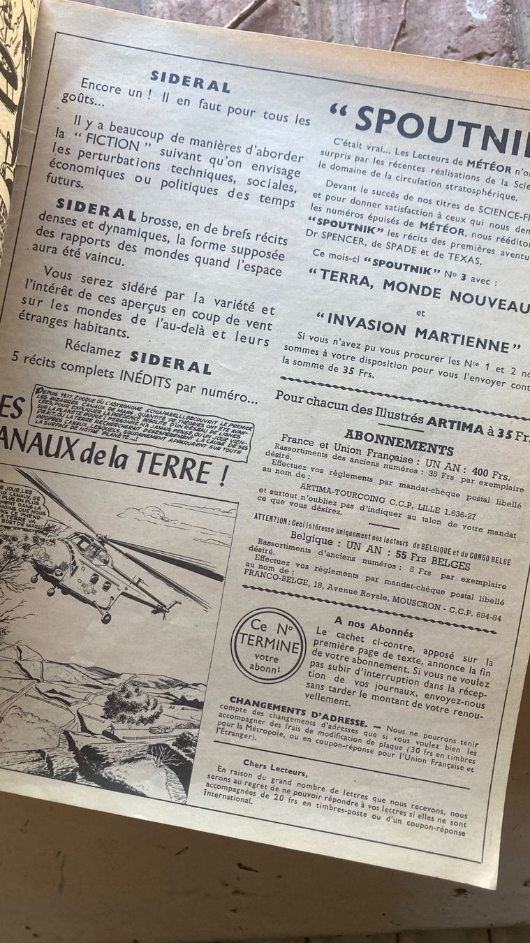 Fumetti: BD Sidéral 1958 comics vintage – Usato da St-Cierges venduto da LeRegain 3