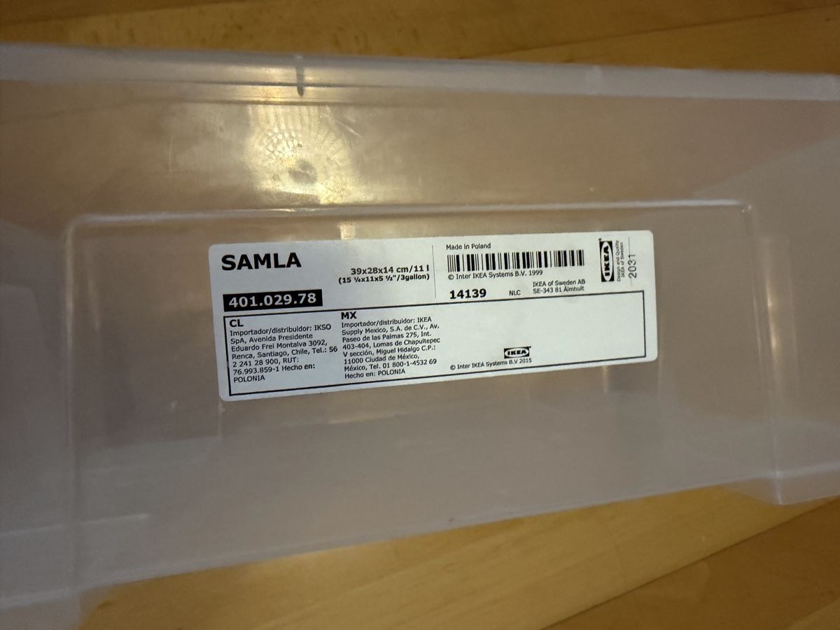 Ikea Autres décorations & accessoires: IKEA Samla storage box 39x28x14 11L withoit lid – D'occasion à Zürich par arr_vq5w 1