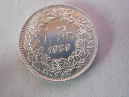 1 Fr. 1939 silber  unz/stgl