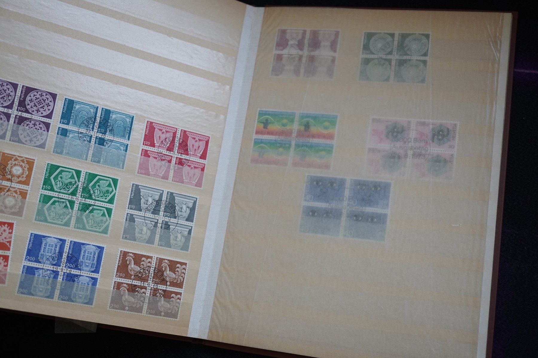 Alle Briefmarken: Briefmarken Sammlung  Braunes  Buch CH – Gebraucht aus Eschenbach SG von craniums 5