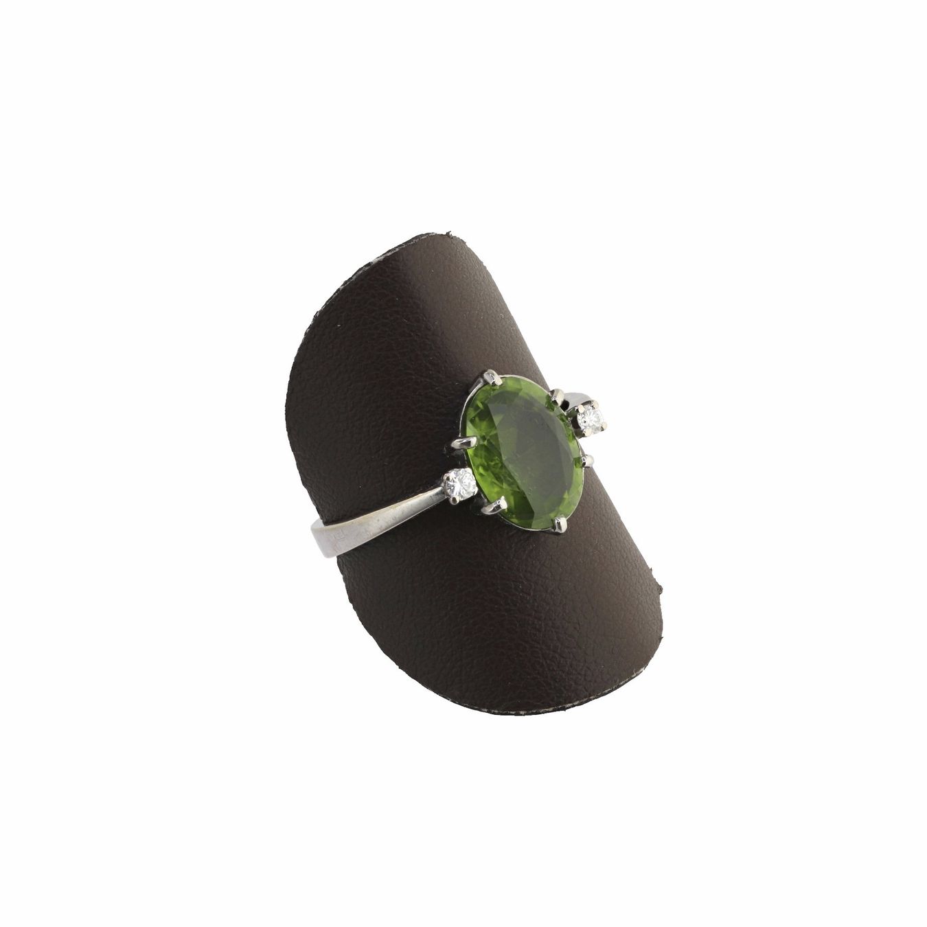 Anelli: Peridot Diamant Ring, – Usato da Zürich venduto da Vintage-Jewellery 2