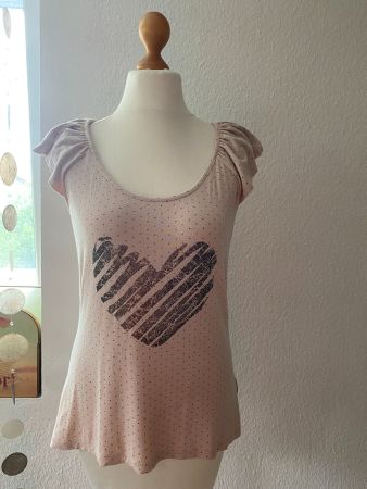 Romantisches Herz T-Shirt, Gr. 40