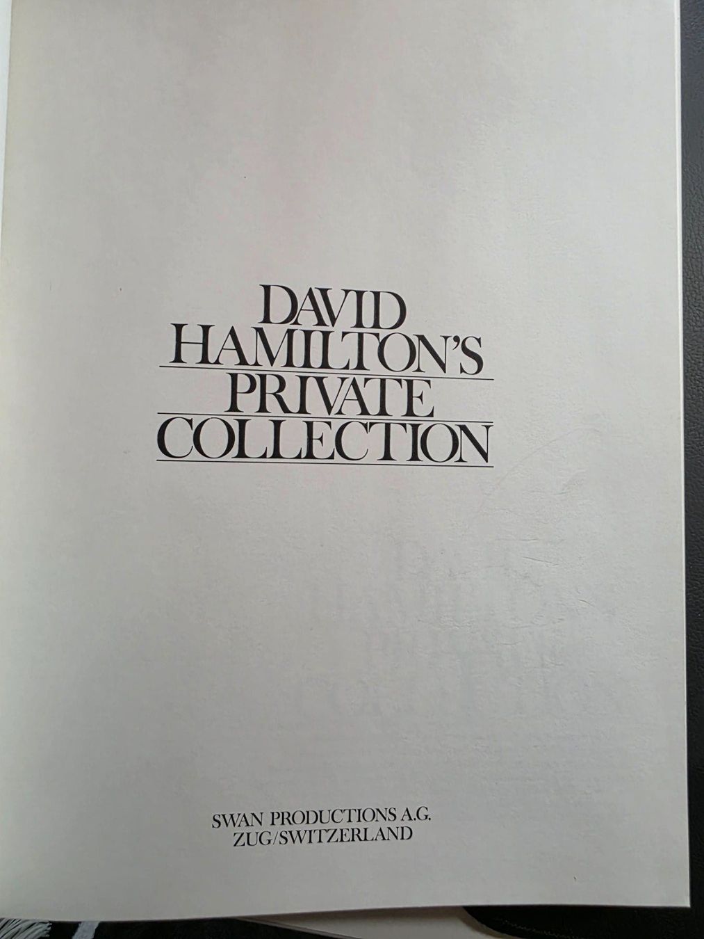 Libri: David Hamilton's Private Collection - 1976 – Usato da Walterswil BE venduto da Lonitti 1