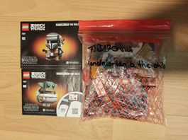 Lego 75317 The Mandelorian & the child Brick Headz