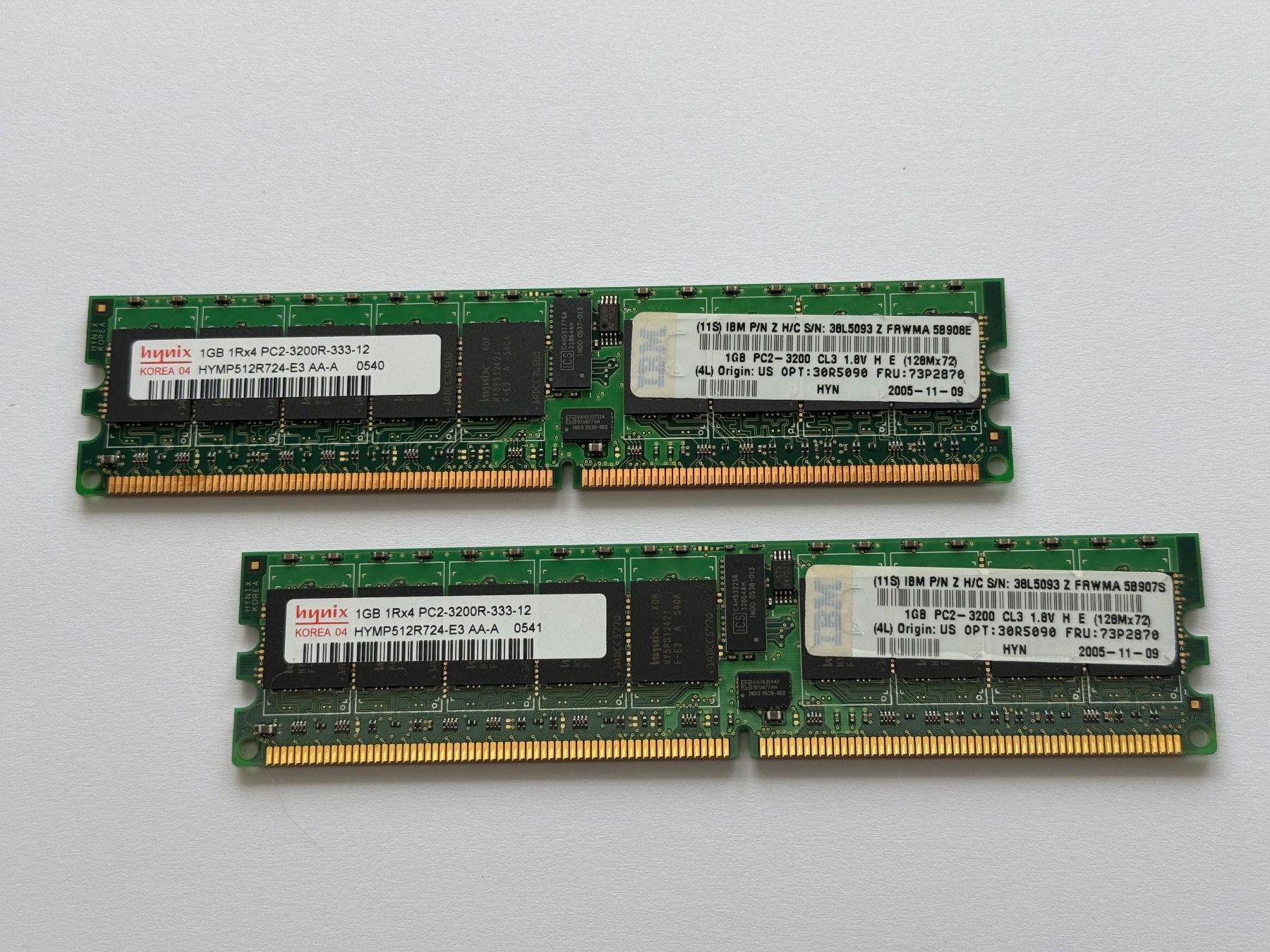 Memoria / RAM: RAM 2 GB IBM – Usato da Humlikon venduto da GX30