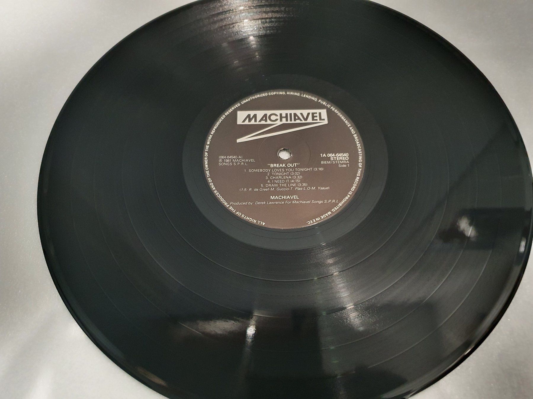 Dischi in vinile: Machiavel – Break Out – Usato da Uster venduto da Vinyl-Leidenschaft 3