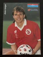 Alain Geiger Autogrammkarte - Fussball Legende Schweiz!