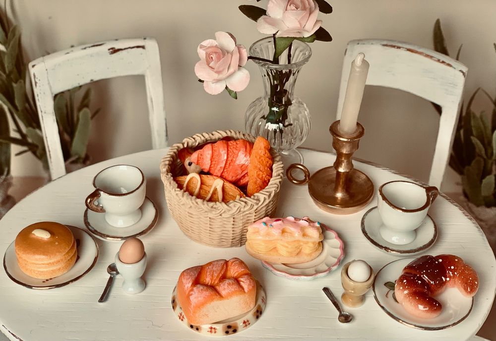 50-teiliges Puppenhaus Zubehör Set Mit Miniatur-Lebensmitteln - Realistische Küchen-Deko Für Kinder 6-12 Jahre