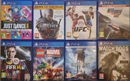 Lot 8 jeux PS4