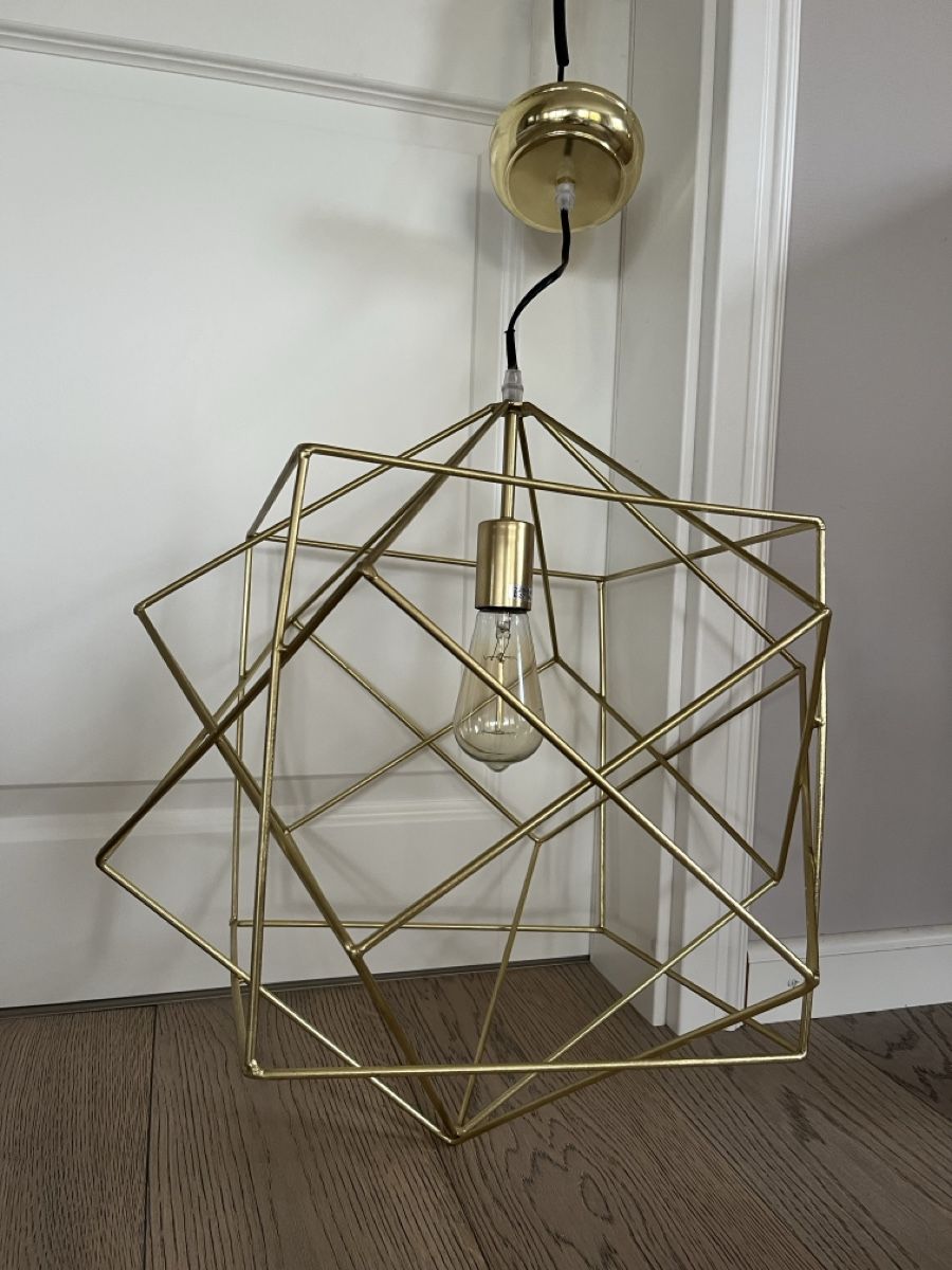 Lampadari & plafoniere: Moderne Draht-Lampe in Gold - Ein echter Hingucker! – Usato da Brittnau venduto da spuuki