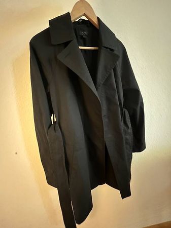 COS Kurzjacke / Trenchcoat-Style, Schwarz, Gr. 36 (EUR)