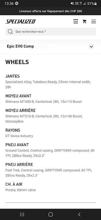 Pneumatici & Ruote complete: Roues Specialized VTT 29 pouces – Usato da Montet (Glâne) venduto da cabar
