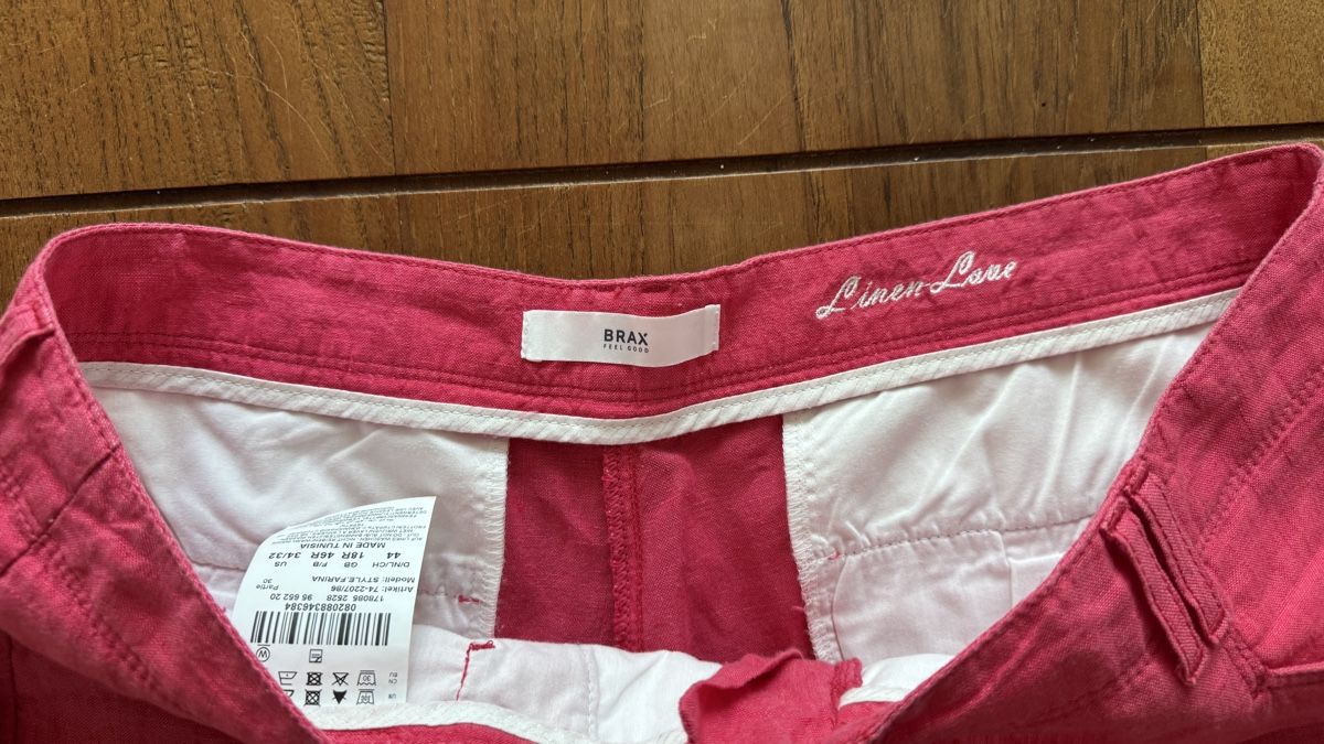 Brax Pantaloni: Brax Leinenhosen Rosa 44 – Usato da Zollikon venduto da rose59 3