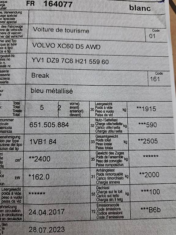 Scheinwerfer: Xenon Scheinwerfer links zu Volvo XC 60 – Gebraucht aus Wünnewil von Auto63 1