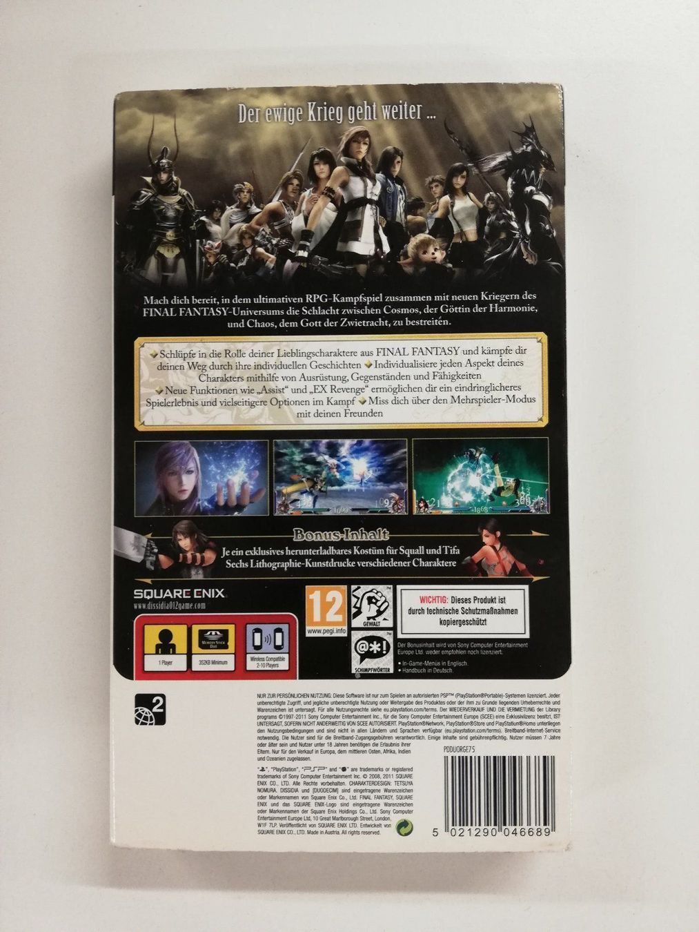 Sony Spiele: Final Fantasy Dissidia - Legacy Edition  / Sony PSP – Gebraucht aus St. Gallen von zorro_dc 1