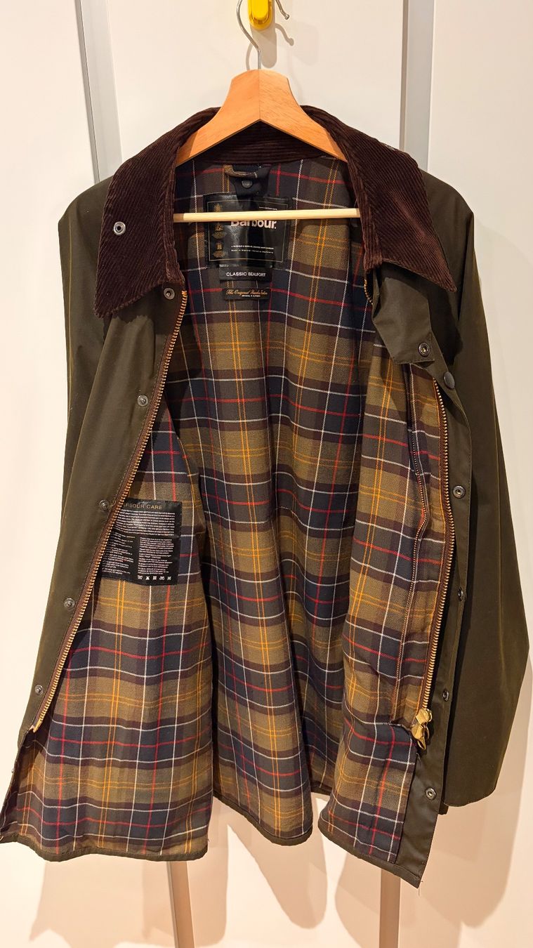 Barbour Vestes: Authentic Barbour Classic Beaufort Jacket - Olive - Size 50 – D'occasion à Riehen par CHSeller112 4
