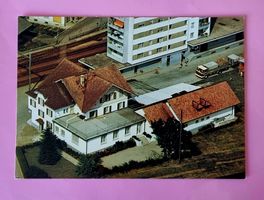 Lützelflüh - Gasthof Bahnhof -  Bahnhof - Flugaufnahme