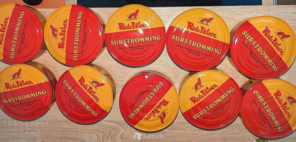 Cibi & Specialità: Röda Ulven Surströmming 400g -Original Dose - Expressversand – Nuovo e nell'imballaggio originale da Chur venduto da chur1901 1